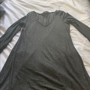 Long sleeved express grey dress